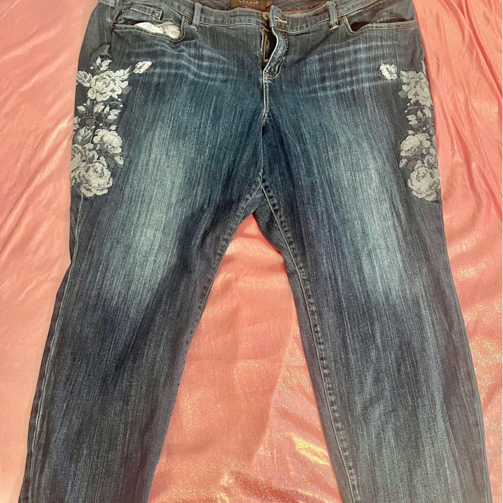 Cute Floral Torrid Jeans